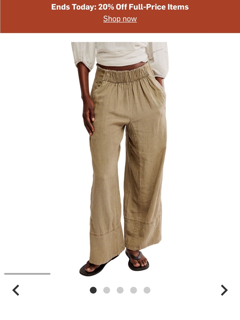 Free People Days End Linen Pants